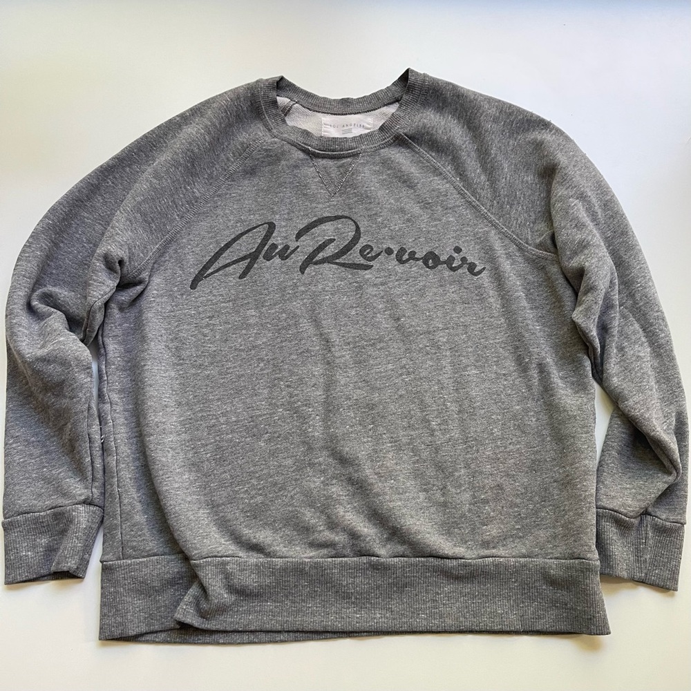Au Revoir Sol Angeles Sweatshirt Gray Medium Size
